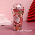 Microlandscape Plastic Cup Creative Glitter Summer Ice Cup